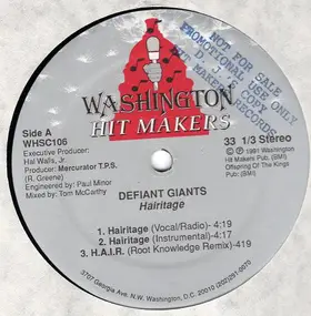 Defiant Giants - Hairitage / Son Of A Black Panther