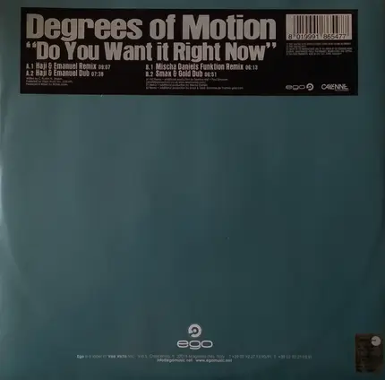 Degrees Of Motion - Do You Want It Right Now 2007