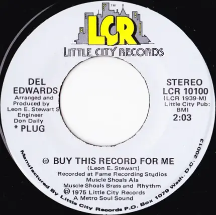 Del Edwards - Buy This Record For Me