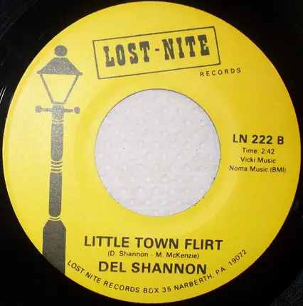 Del Shannon - Hats Off To Larry / Don't Gild the Lily, Lily