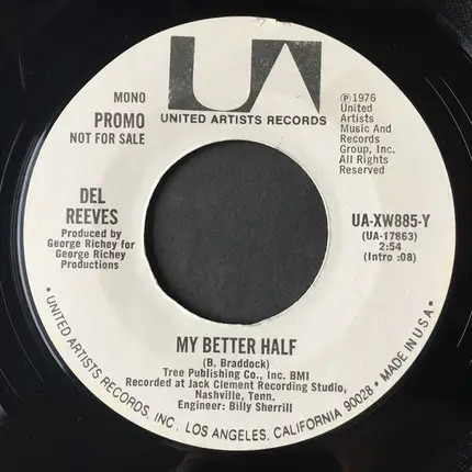 Del Reeves - My Better Half