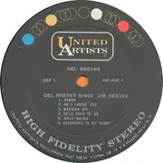 LP - Del Reeves - Del Reeves Sings Jim Reeves