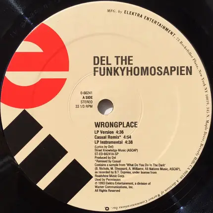 Del Tha Funkee Homosapien - Wrongplace