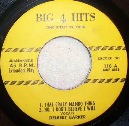 Delbert Barker / Eddie Moore - That Crazy Mambo Thing