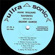 LP - Delbert Barker - Hank Williams Favorites