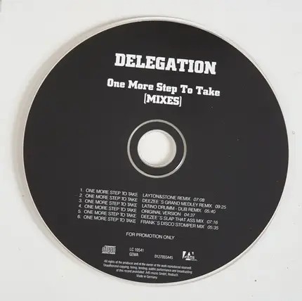 Delegation - One More Step To Take (Mixes)