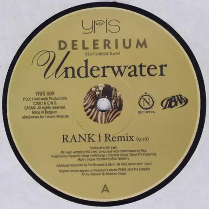 Delerium Featuring Rani - Underwater (Remixes By Rank 1 / MaUVe)