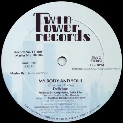 Delicious - My Body And Soul