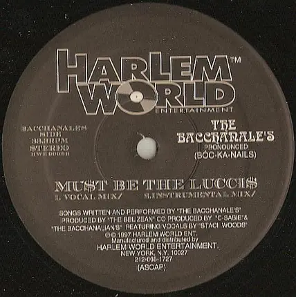Delik / The Bacckanale's - Harlem Bounce / Must Be The Luccis