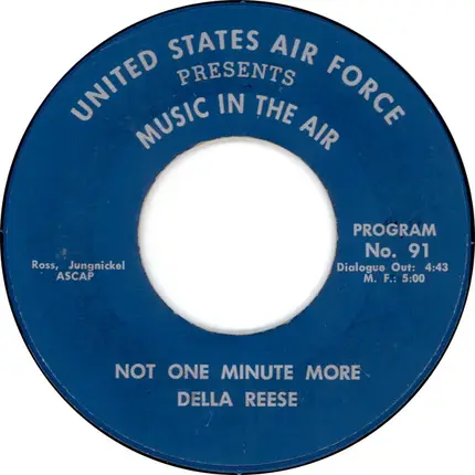 Della Reese , Andy Williams - Not One Minute More