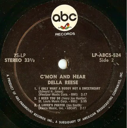 Della Reese - C'mon and Hear