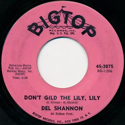 Del Shannon - Hats Off To Larry