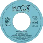 7'' - Depeche Mode - Love In Itself · 2 / Fools