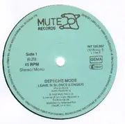 12'' - Depeche Mode - Leave In Silence - no 'Hiring, Lending'
