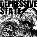7inch Vinyl Single - Depressive State - Total Annihilation - white pressing