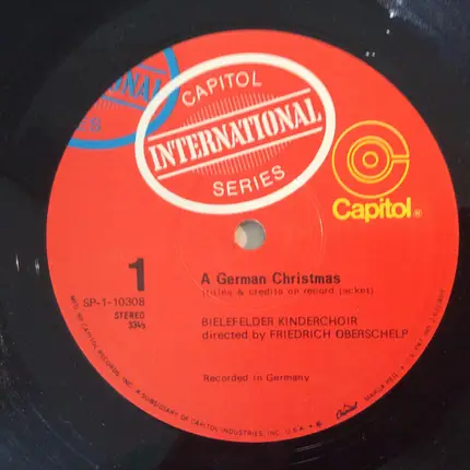 Der Bielefelder Kinderchor Directed By Friedrich Oberschelp - A German Christmas
