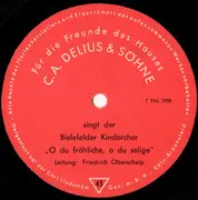 7inch Vinyl Single - Der Bielefelder Kinderchor - Gesegnete Weihnachten Und Ein Glückliches Neues Jahr Wünschen C. A. Delius & Söhne