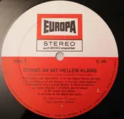 LP - Der Männerchor 'Eintracht' , Die Liedertafel 'Heimat' - Stimmt An Mit Hellem Klang (Die Schönsten Lieder Unseres Herrlichen Vaterlandes)