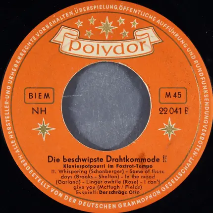Der Schräge Otto - Die Beschwipste Drahtkommode II