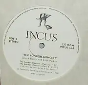 LP - Derek Bailey / Evan Parker - The London Concert - 1st UK Press w/ rim text over the top half