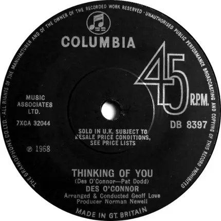 Des O'Connor - I Pretend