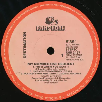 Destination - My Number One Request / The End