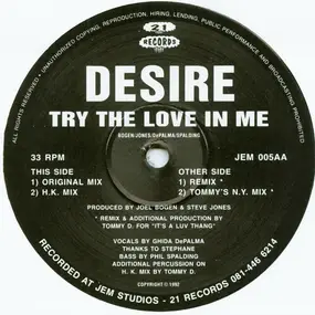 desire - Try The Love In Me