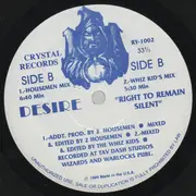 12inch Vinyl Single - Desire - Right To Remain Silent - Still Sealed
