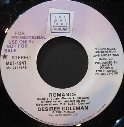 Desiree Coleman - Romance