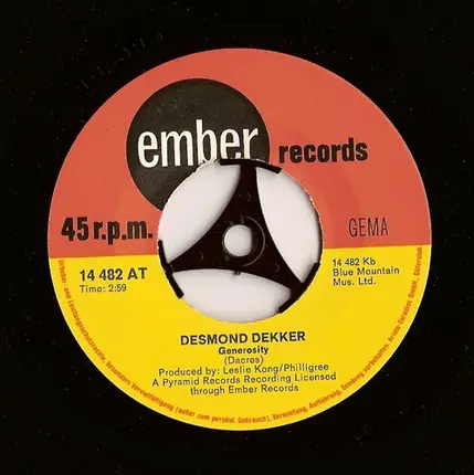Desmond Dekker - Pickney Gal