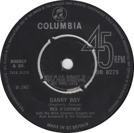 Des O'Connor - Careless Hands