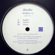 12inch Vinyl Single - Désolée - Amber EP - EP