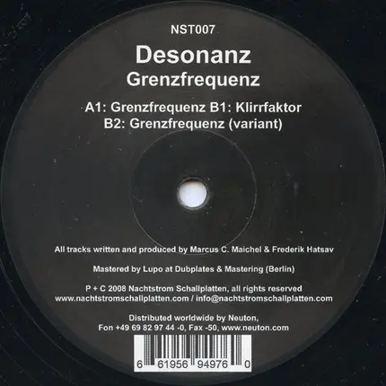 Desonanz - Grenzfrequenz