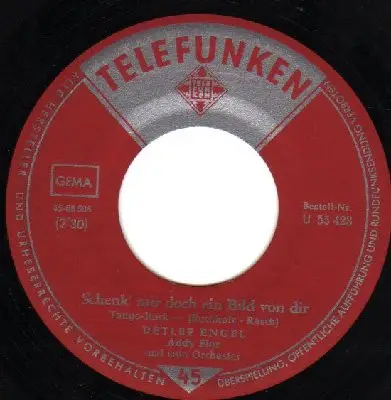 Detlef Engel - Schenk Mir Doch Ein Bild Von Dir / Trompeten-Ballade