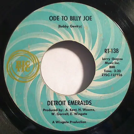 Detroit Emeralds - Shades Down / Ode To Billy Joe