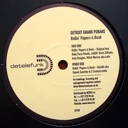 Detroit Grand Pubahs - Rollin' Papers & Bush