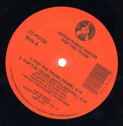 detroit's Most Wanted - Pop the Trunk