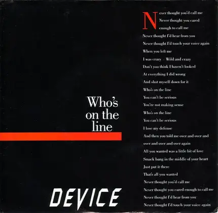 Device - Who's On The Line
