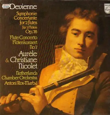 Devienne - Symphonie Concertante for 2 Flutes Op.76, Flute Concerto No.7,, A. & Ch. Nicolet, Netherlands Chamb