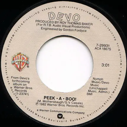 Devo - Peek-A-Boo!