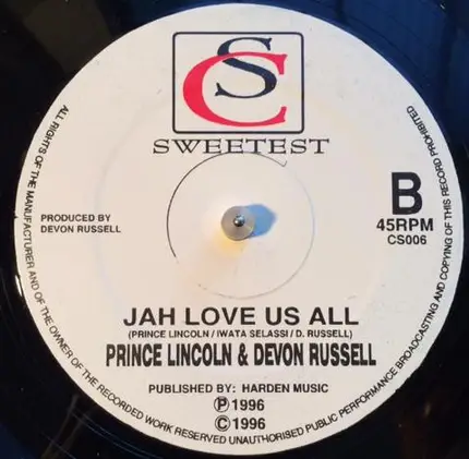 Devon Russell / Prince Lincoln Thompson & Devon Russell - Miracle Of Love / Jah Love Us All
