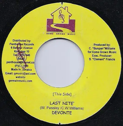 Devonte / Zumjay - Last Night / Thru Money