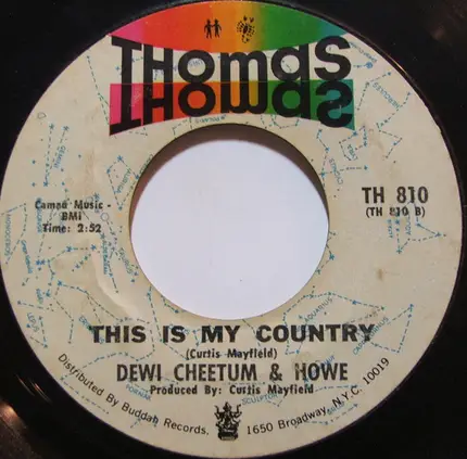 Dewi Cheetum & Howe - Impossible Decision / This Is My Country