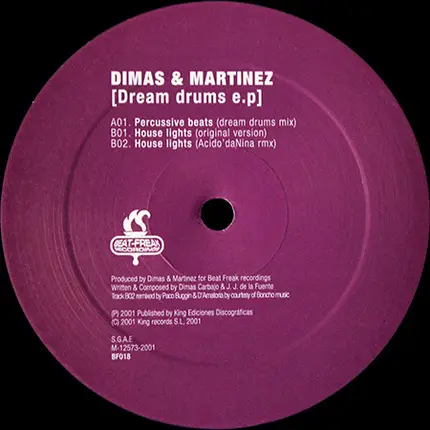 Dimas & Martinez - Dream Drums E.P