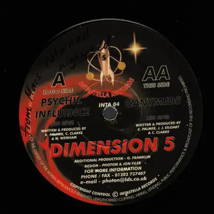 Dimension 5 - Psychic Influence / Ganymede