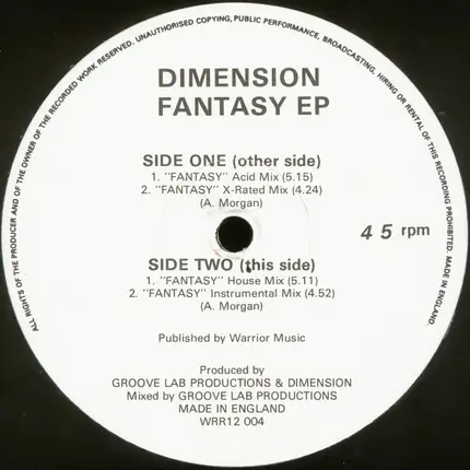 Dimension - Fantasy EP