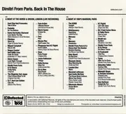 Double CD - Dimitri From Paris - Back In The House - Digipak