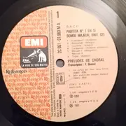 LP - Bach / Mozart - Jésus, Que Ma Joie Demeure · Sicilienne · Partita N° 1 / Sonate N° 8 - Mono