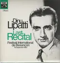 Double LP - Dinu Lipatti - Letztes Konzert / Last Recital - gatefold