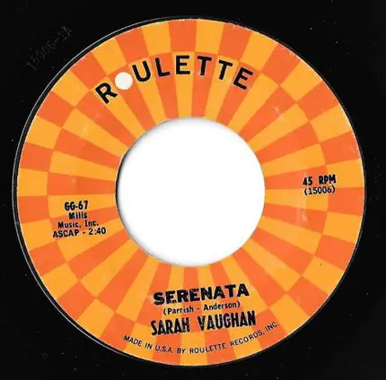 Dinah Washington / Sarah Vaughan - Where Are You / Serenata